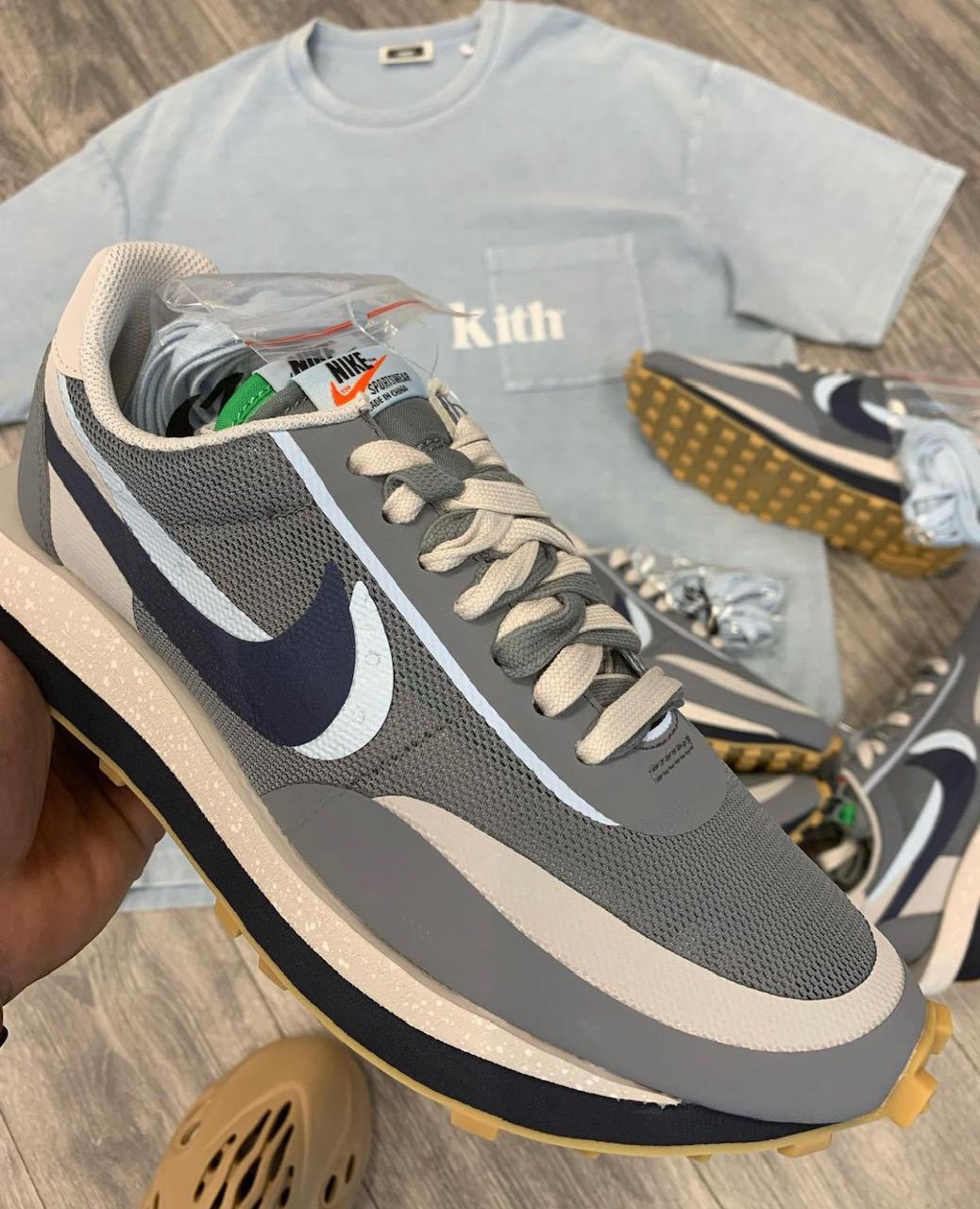 LD Waffle Sacai Clot Kiss Of Death 2 Cool Grey