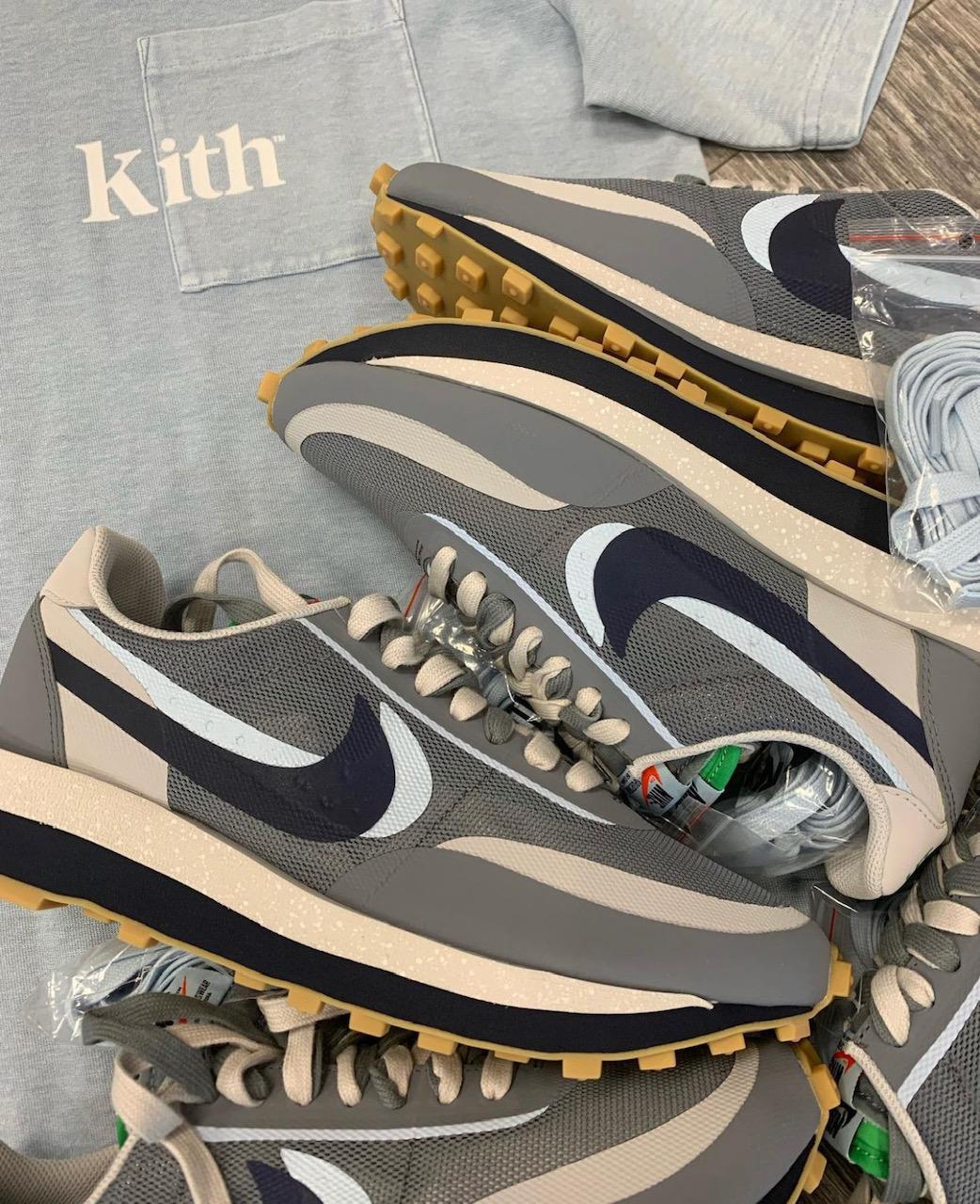 LD Waffle Sacai Clot Kiss Of Death 2 Cool Grey