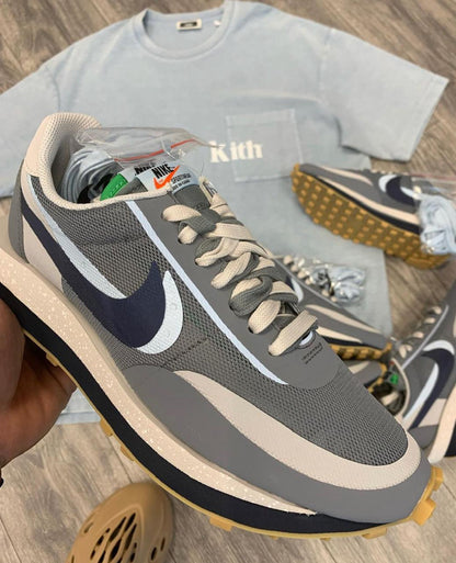 LD Waffle Sacai Clot Kiss Of Death 2 Cool Grey