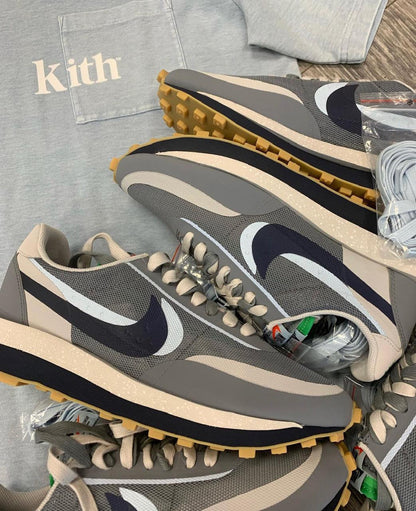 LD Waffle Sacai Clot Kiss Of Death 2 Cool Grey